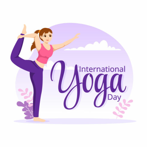 12 International Yoga Day Illustration cover image.