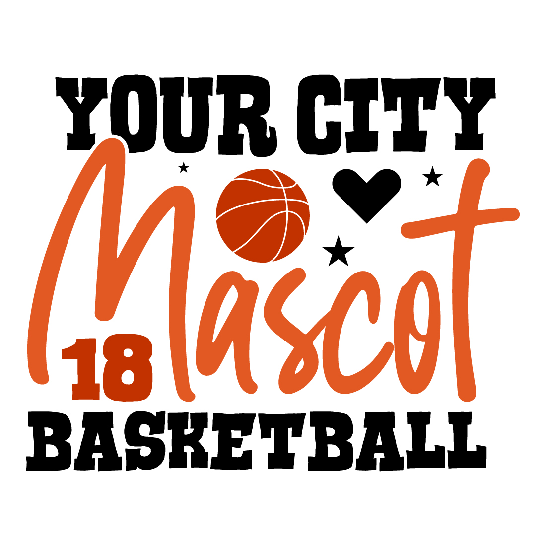 Your City Mascot 18 Basketball preview image.