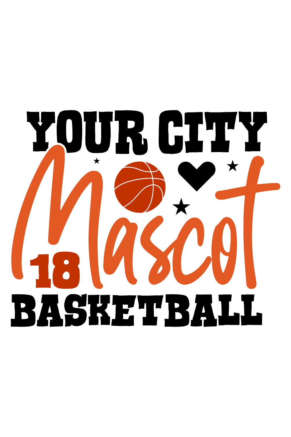 Your City Mascot 18 Basketball pinterest preview image.