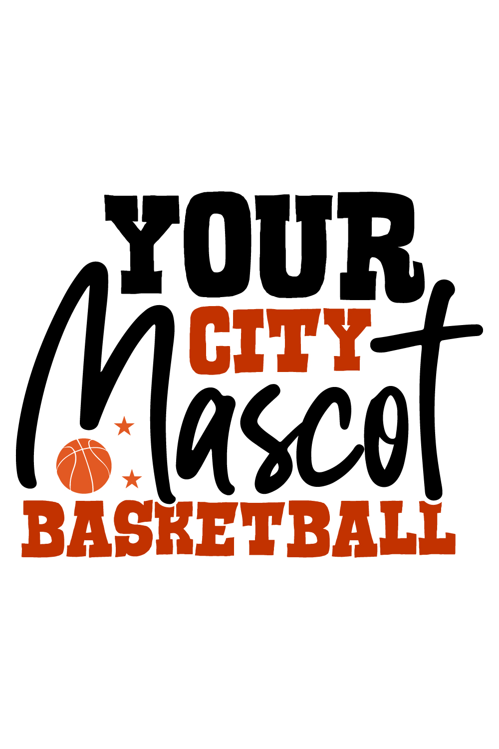 Your City Mascot Basketball pinterest preview image.