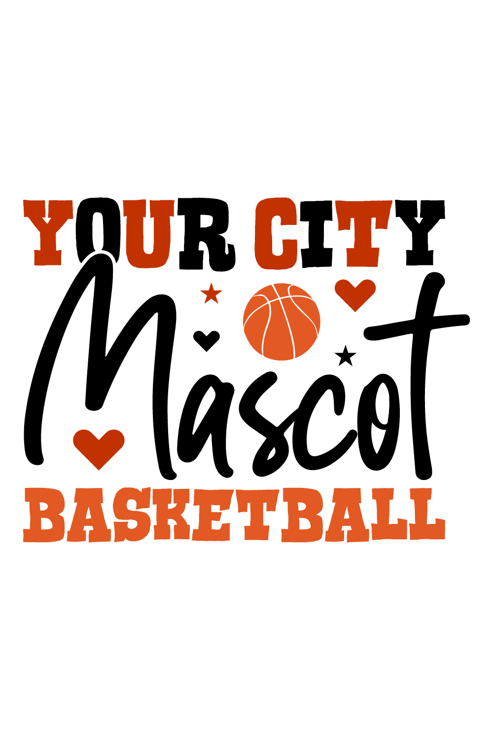Your City Mascot Basketball pinterest preview image.