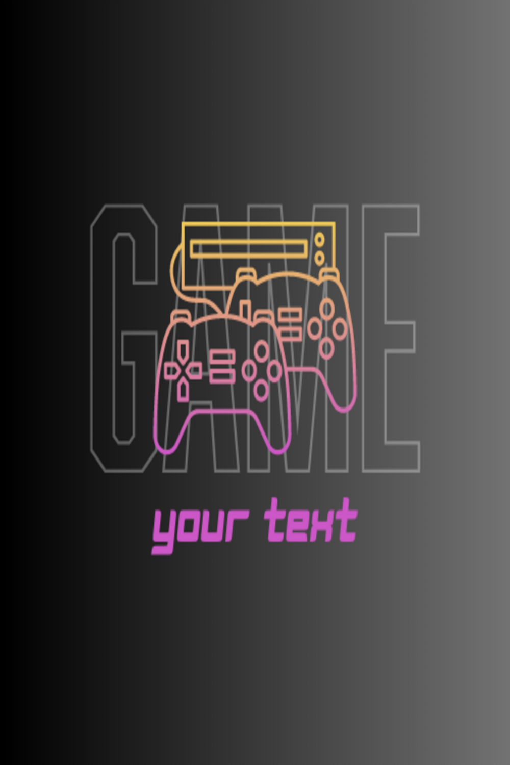 Game, Fortnite, Text, Editable, Colors pinterest preview image.