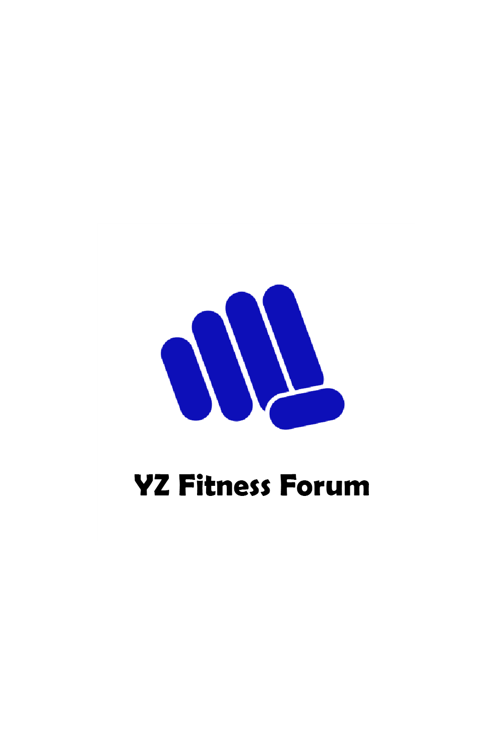 Fitness and wellness logo design pinterest preview image.
