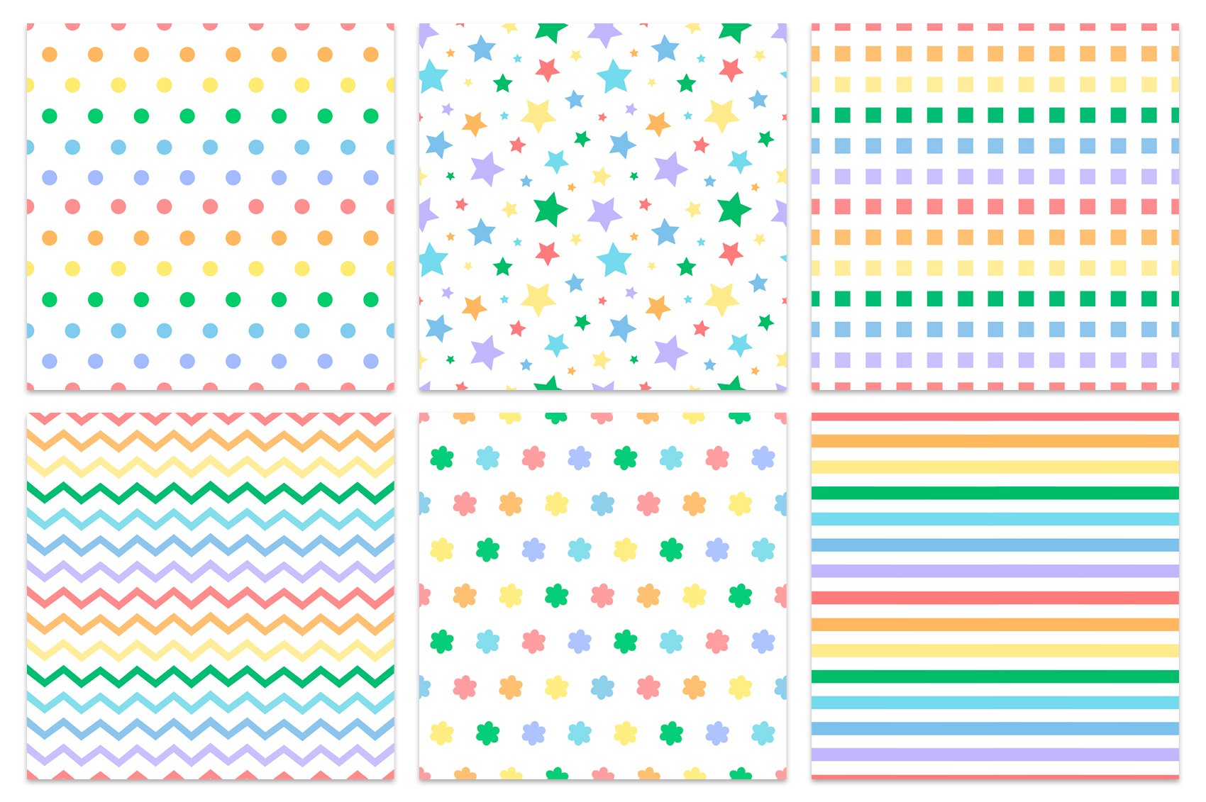 Rainbow pattern. Abstract pattern preview image.