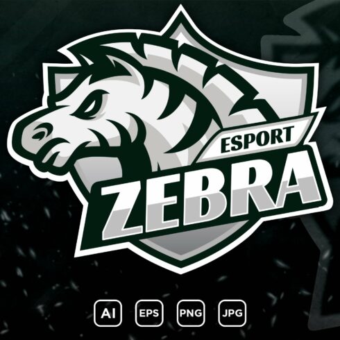 ZEBRA - mascot logo for a team cover image.