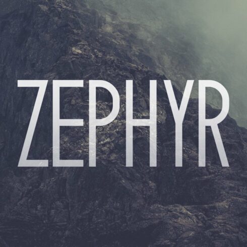 Zephyr Typeface cover image.