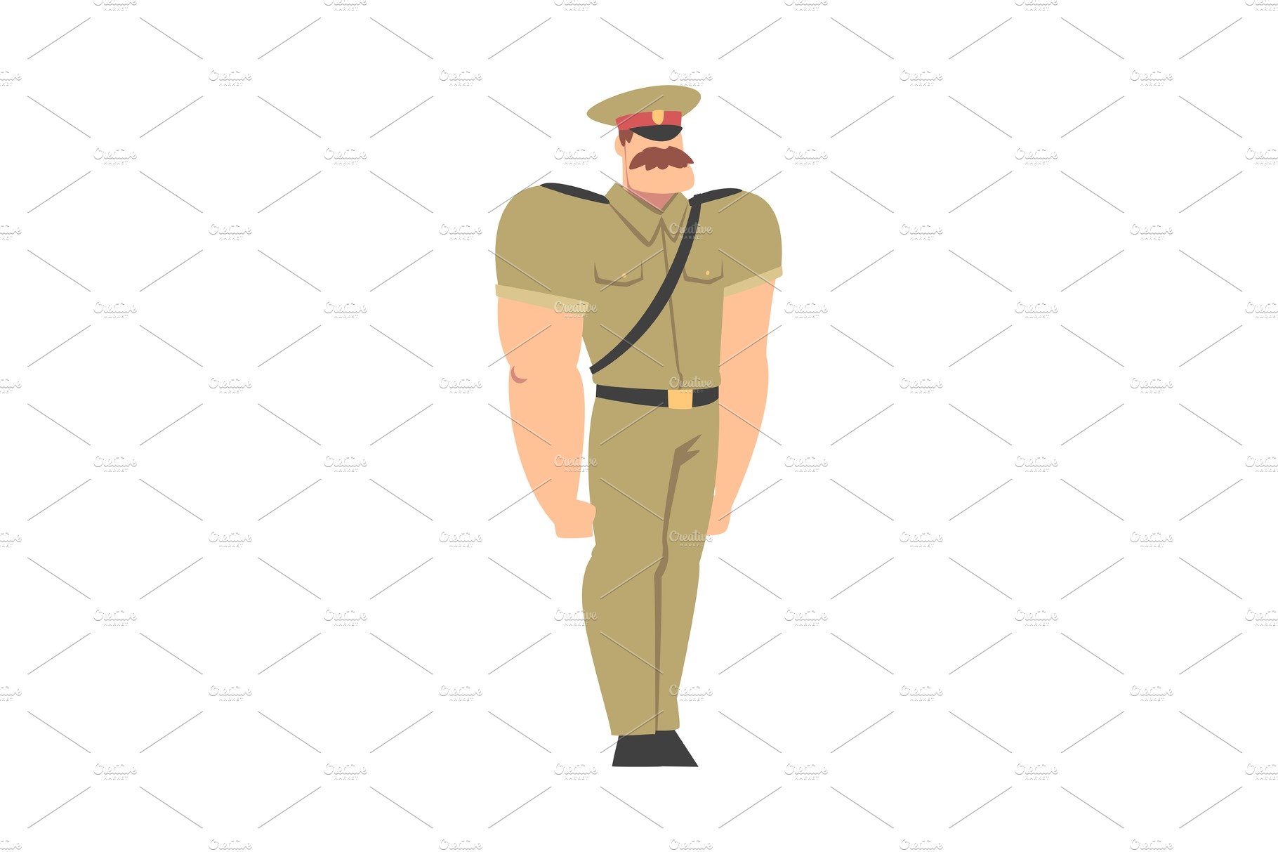Military Man in Khaki Uniform, Army cover image.
