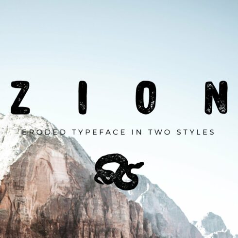 Zion Font + FREE Logo Badges! cover image.