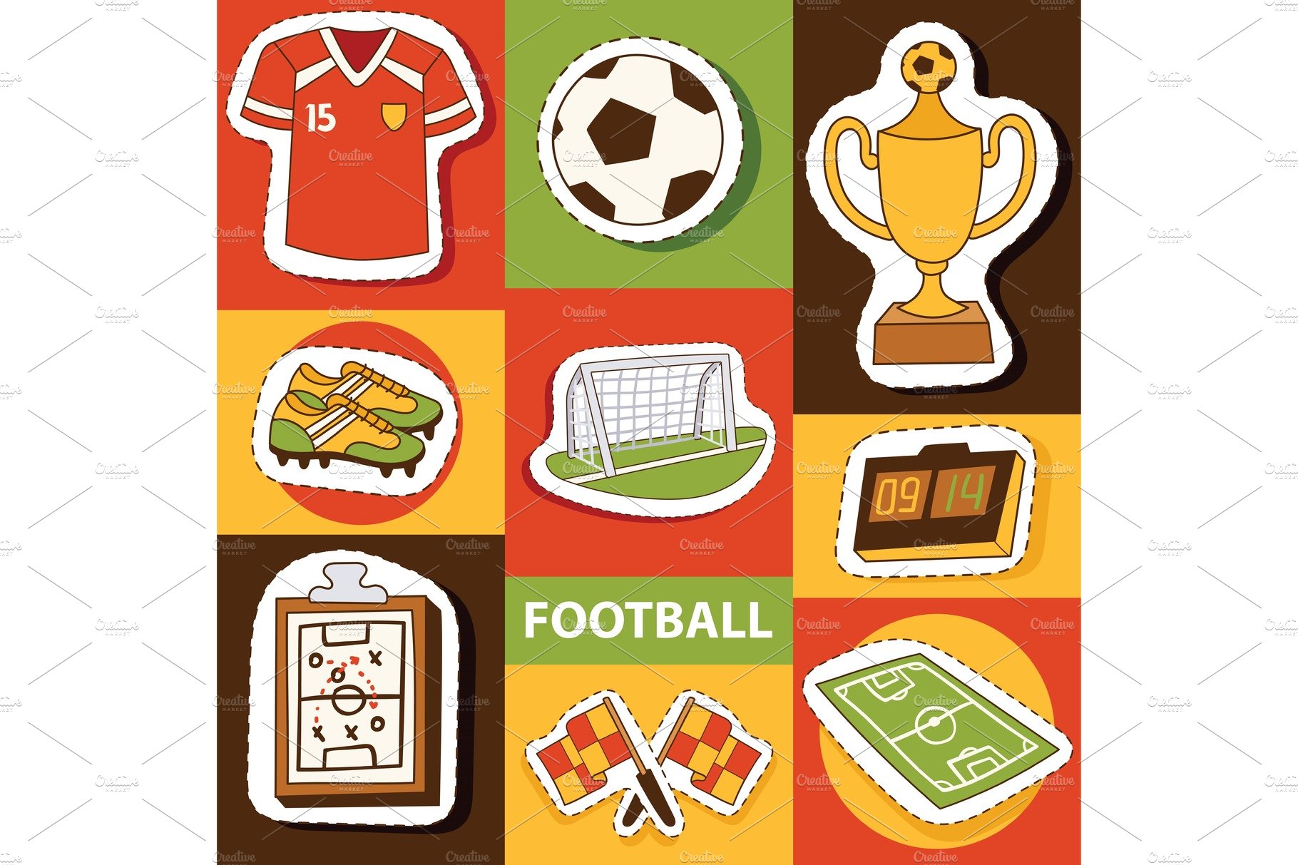 Soccer vector soccerball football cover image.