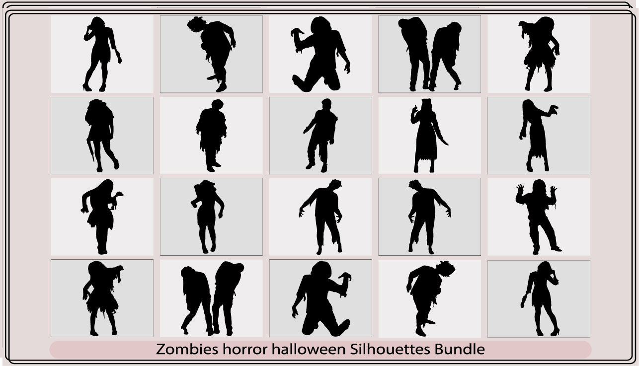 zombie vector silhouette