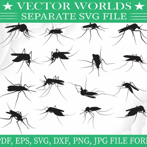 Mosquitoes Svg, Fly, Animal Svg cover image.