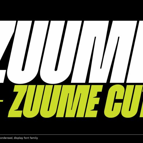 Zuume Font Family cover image.