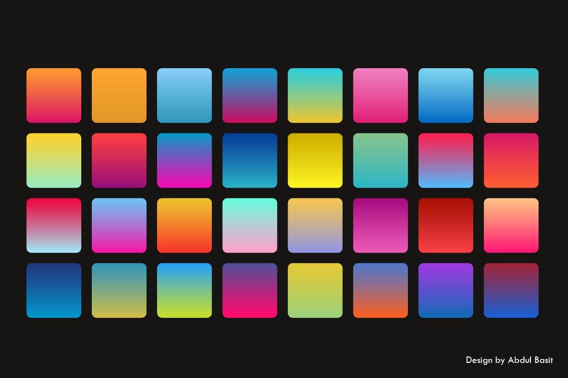 32 ColorFull Gradient Set preview image.