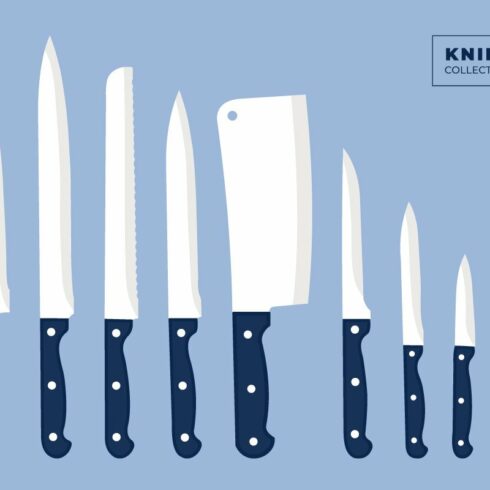 Flat Knives Vector Collection Cutter cover image.