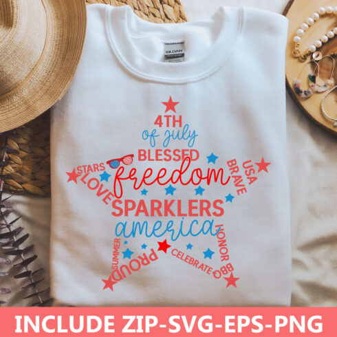 4th of july svgusa star svg,4th of july t-shirt cover image.