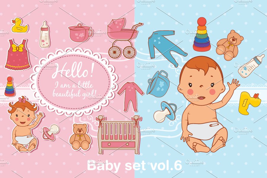 Baby set vol.6 cover image.
