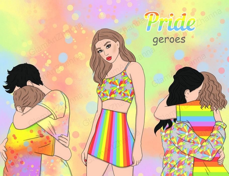 Pride Heroes Clipart cover image.