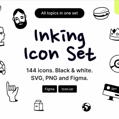 Inking Icon Set cover image.