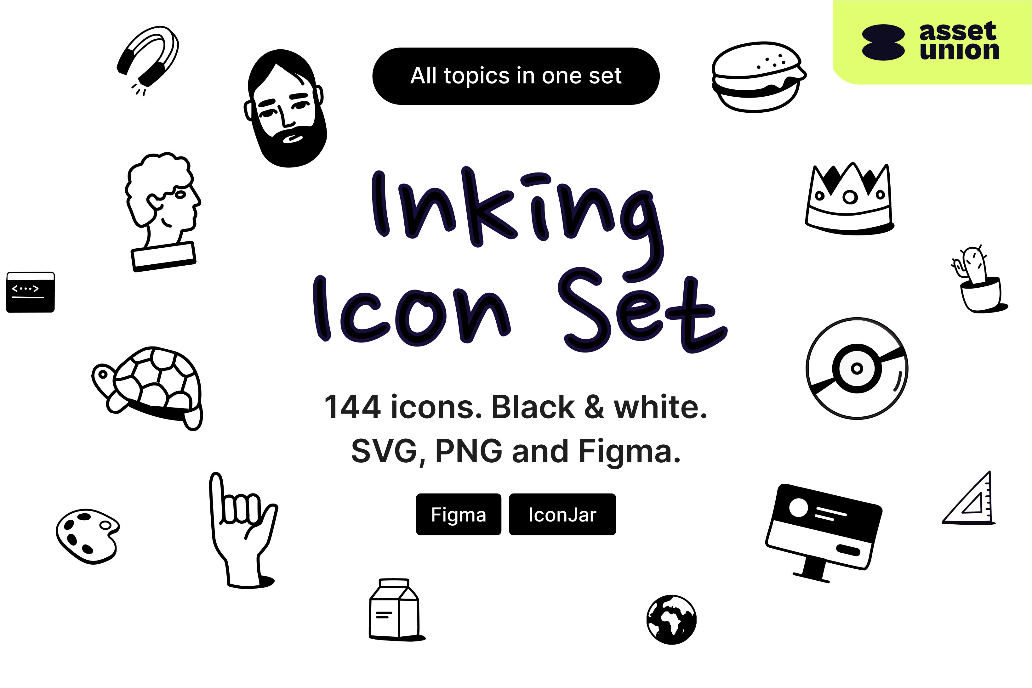 Inking Icon Set cover image.