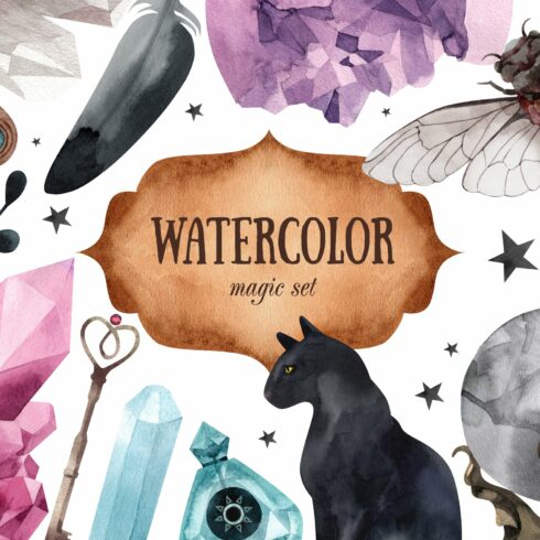 Watercolor magic set cover image.