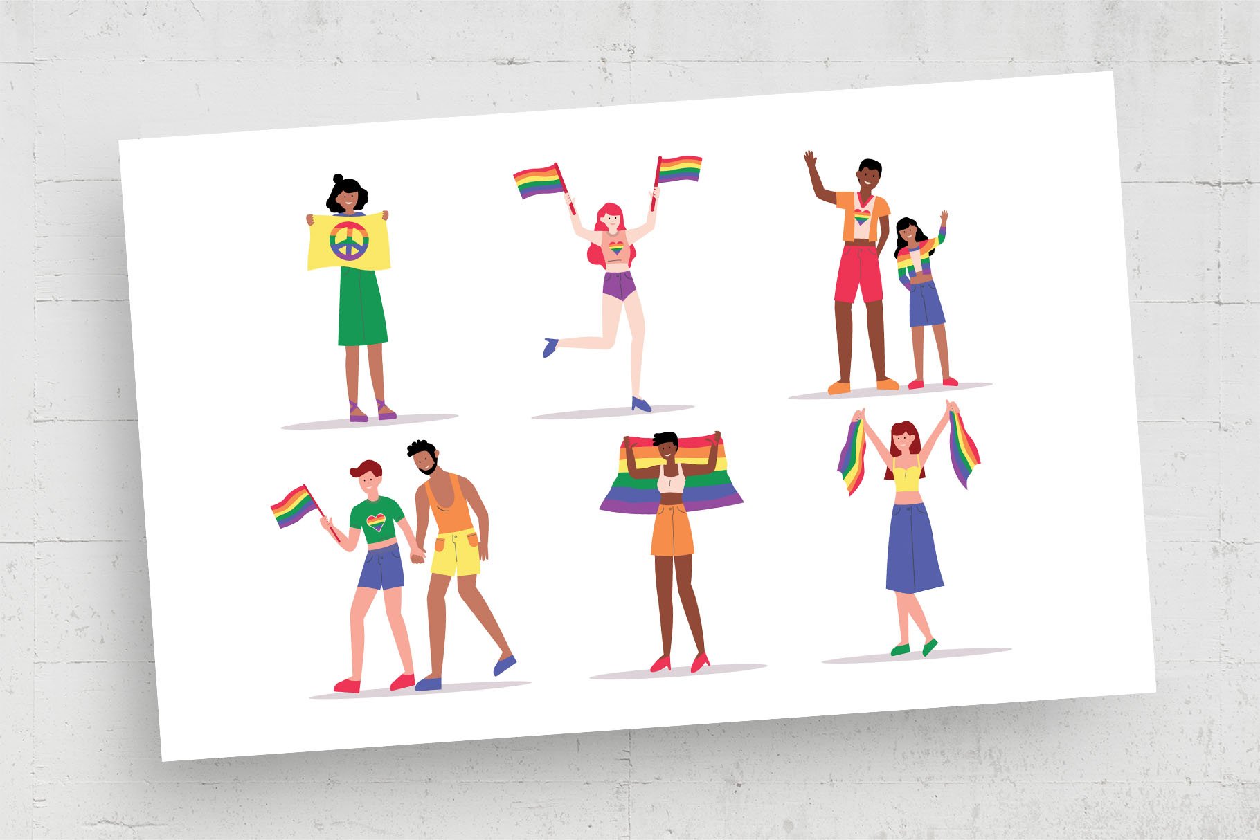 LGBT Activist Character Illustration cover image.