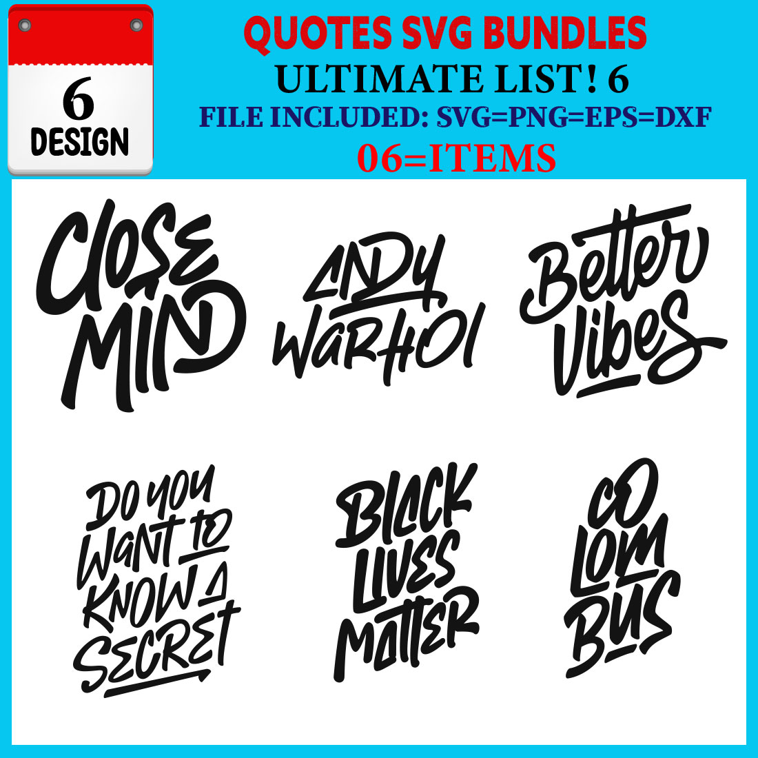 Quotes T-shirt Design Bundle Vol-01 cover image.