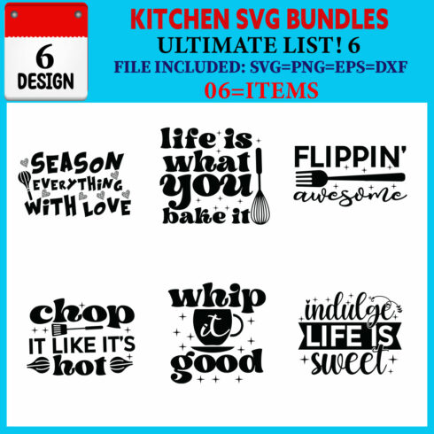 Kitchen T-shirt Design Bundle Vol-02 cover image.