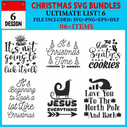 Christmas T-shirt Design Bundle Vol-44 cover image.