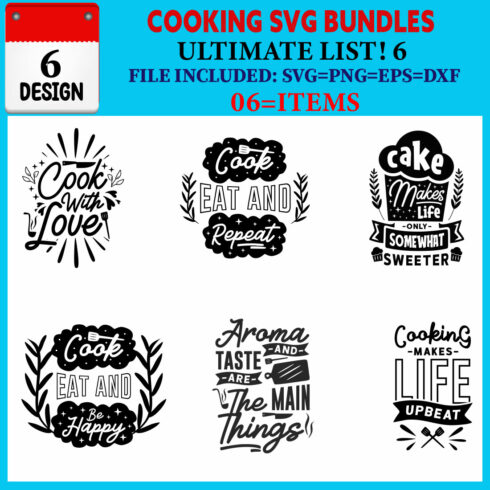 Cooking T-shirt Design Bundle Vol-01 cover image.