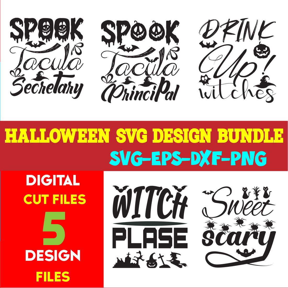 Halloween T-shirt Design Bundle Vol-35 cover image.