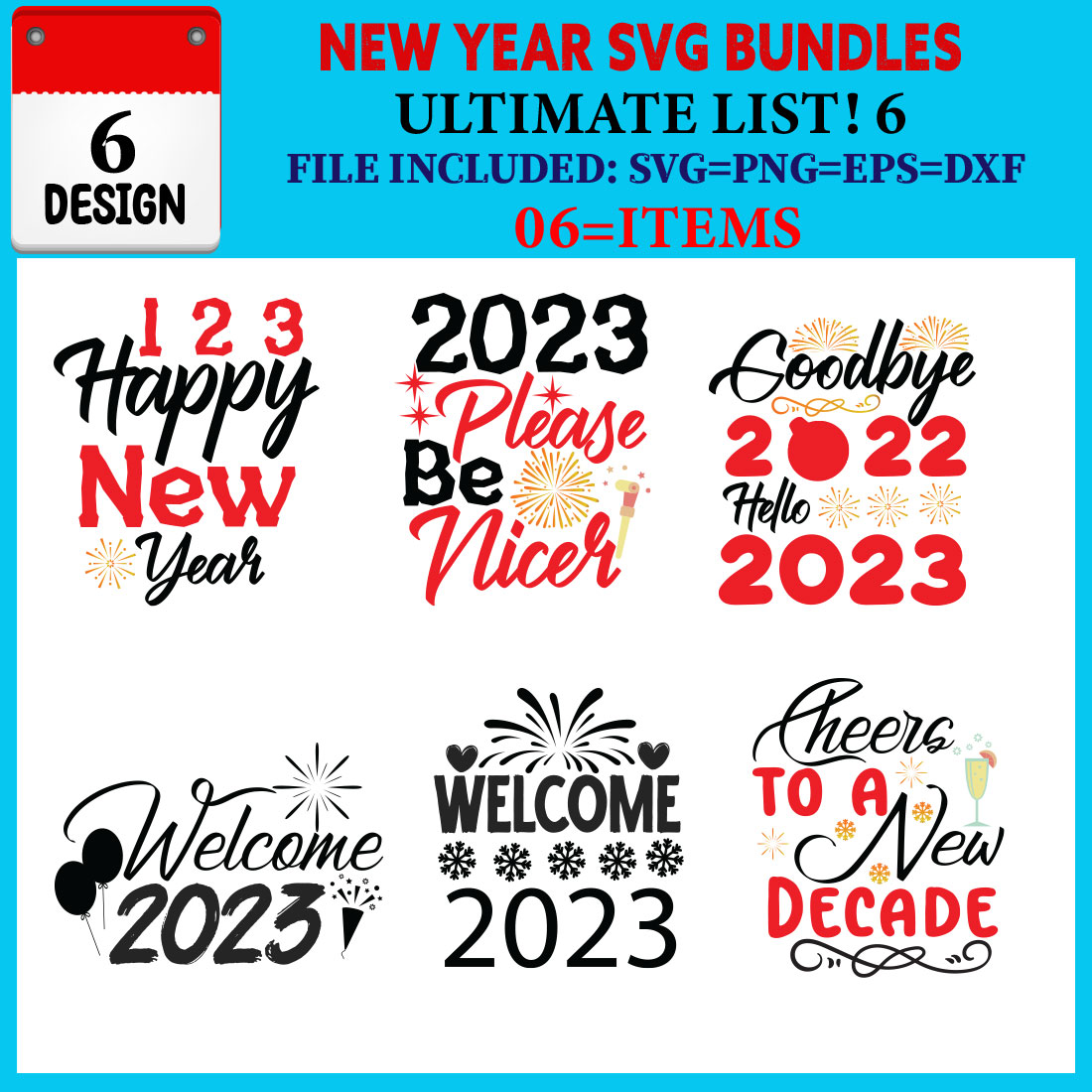 New Year T-shirt Design Bundle Vol-04 cover image.