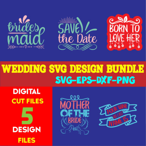 Wedding T-shirt Design Bundle volume -11 cover image.