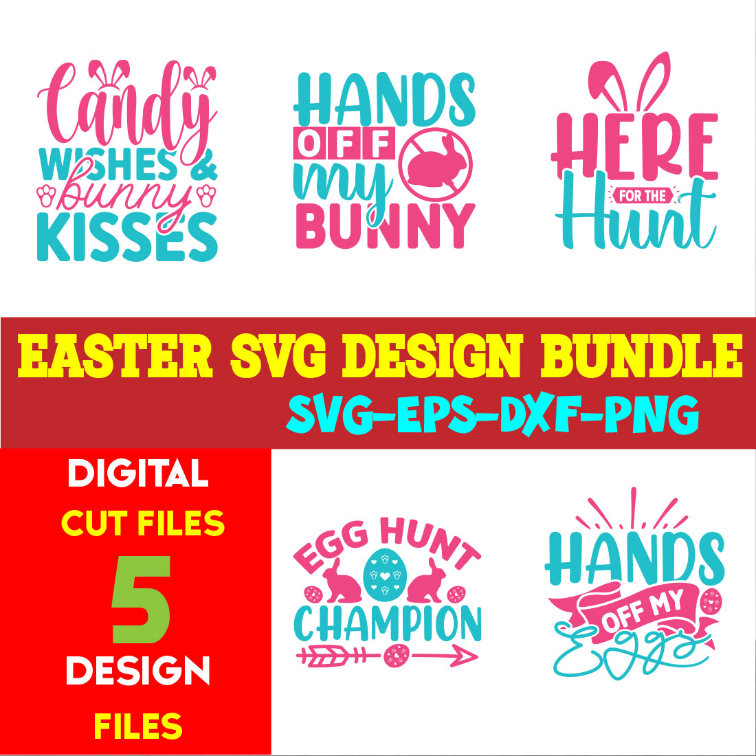 Easter T-shirt Design Bundle Vol- 10 cover image.