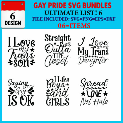 Gay Pride T-shirt Design Bundle Vol-01 cover image.