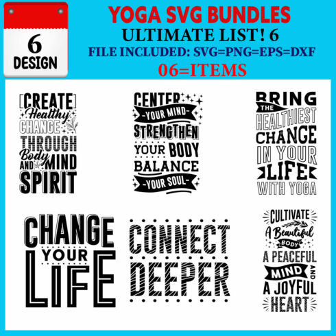 Yoga T-shirt Design Bundle Vol-03 cover image.