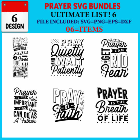 Prayer T-shirt Design Bundle Vol-03 cover image.