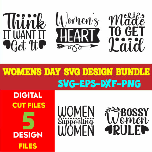 Womens Day T-shirt Design Bundle Volume-01 cover image.