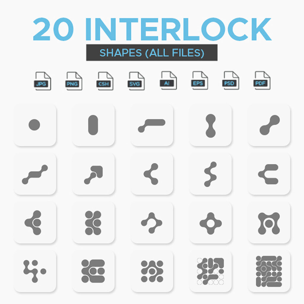 20+ Interlock Shapes MasterBundles