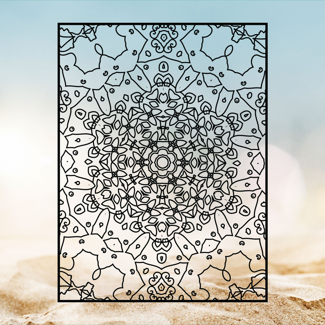 Adults Mandala Coloring Book Interiors Vol-10 cover image.