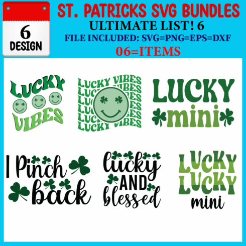 St Patricks T-shirt Design Bundle cover image.