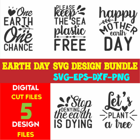 Earth Day T-shirt Design Bundle Volume-09 cover image.