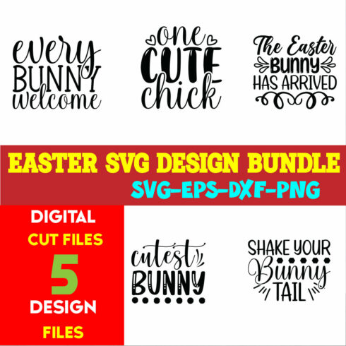 Easter T-shirt Design Bundle Vol- 14 cover image.