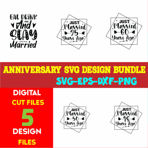 Anniversary T-shirt Design Bundle Volume-01 cover image.