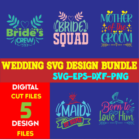 Wedding T-shirt Design Bundle volume -13 cover image.