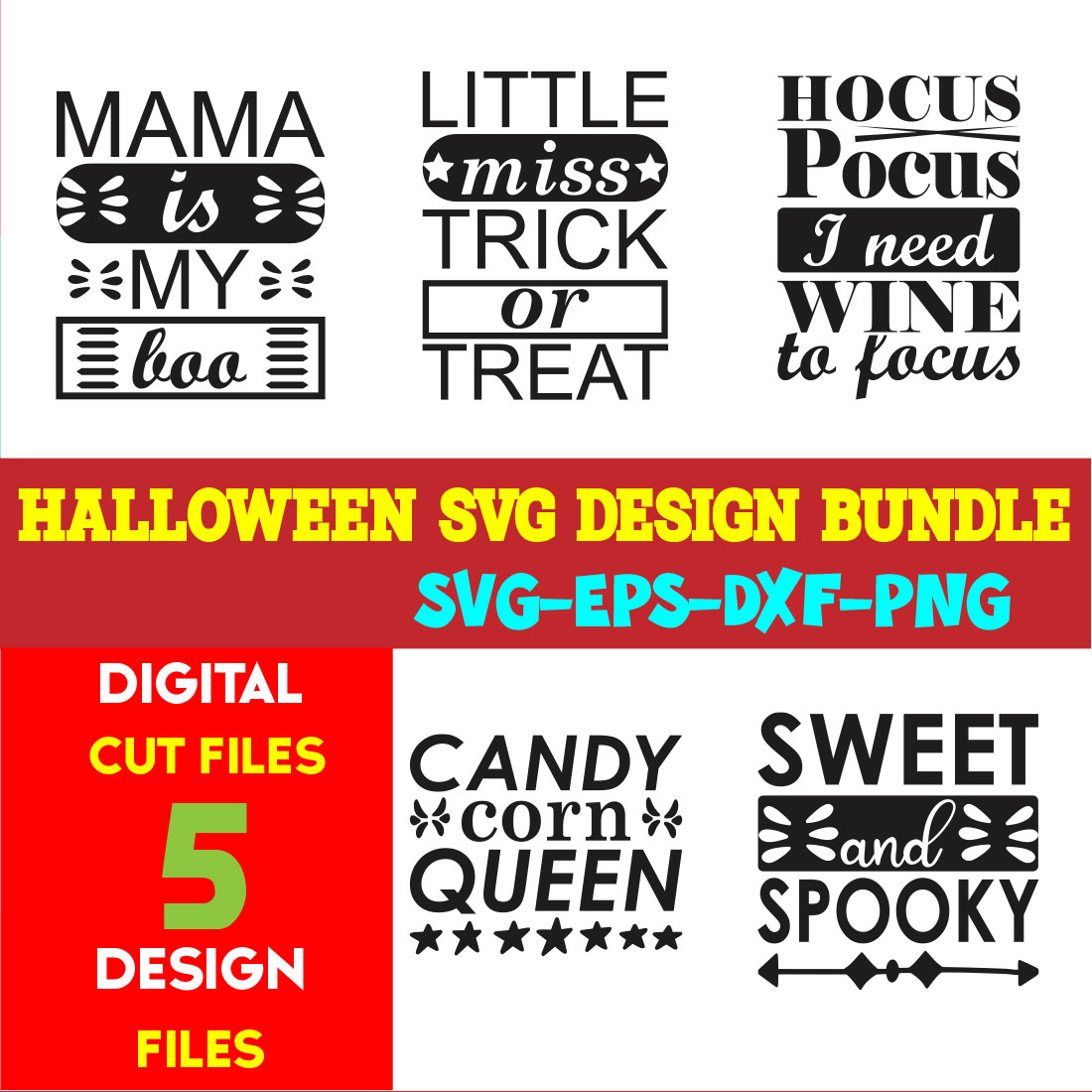 Halloween T-shirt Design Bundle Vol-52 cover image.