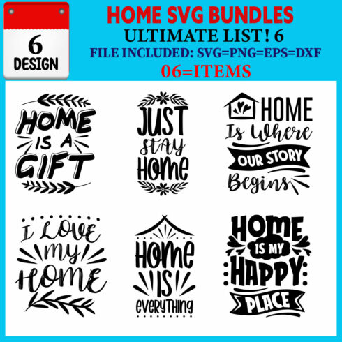 Home T-shirt Design Bundle Vol-02 cover image.