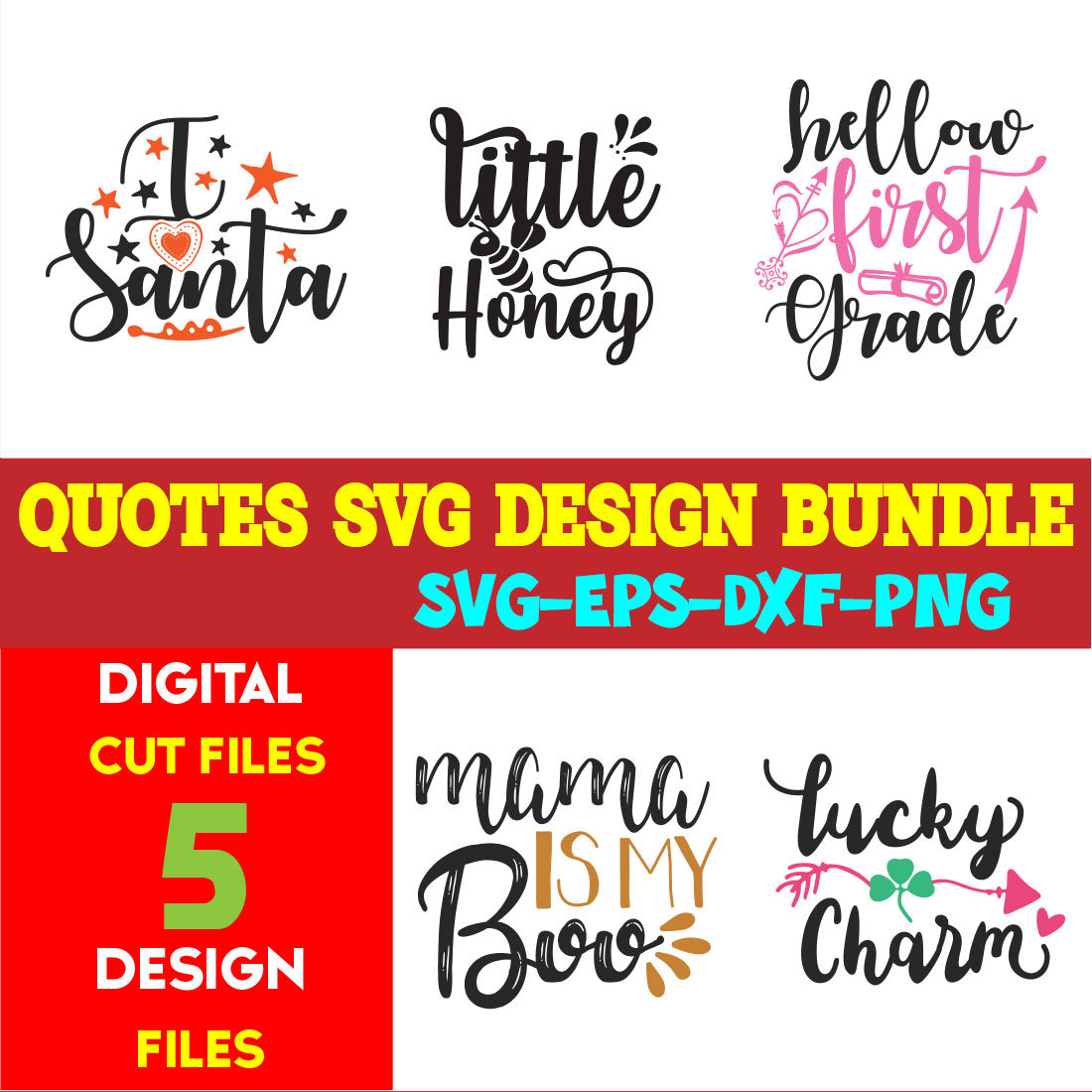 Quotes T-shirt Design Bundle Vol-09 cover image.