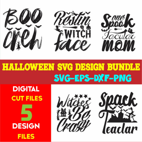 Halloween T-shirt Design Bundle Vol-24 cover image.