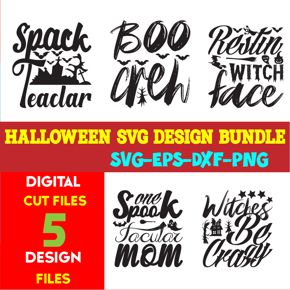 Halloween T-shirt Design Bundle Vol-32 cover image.