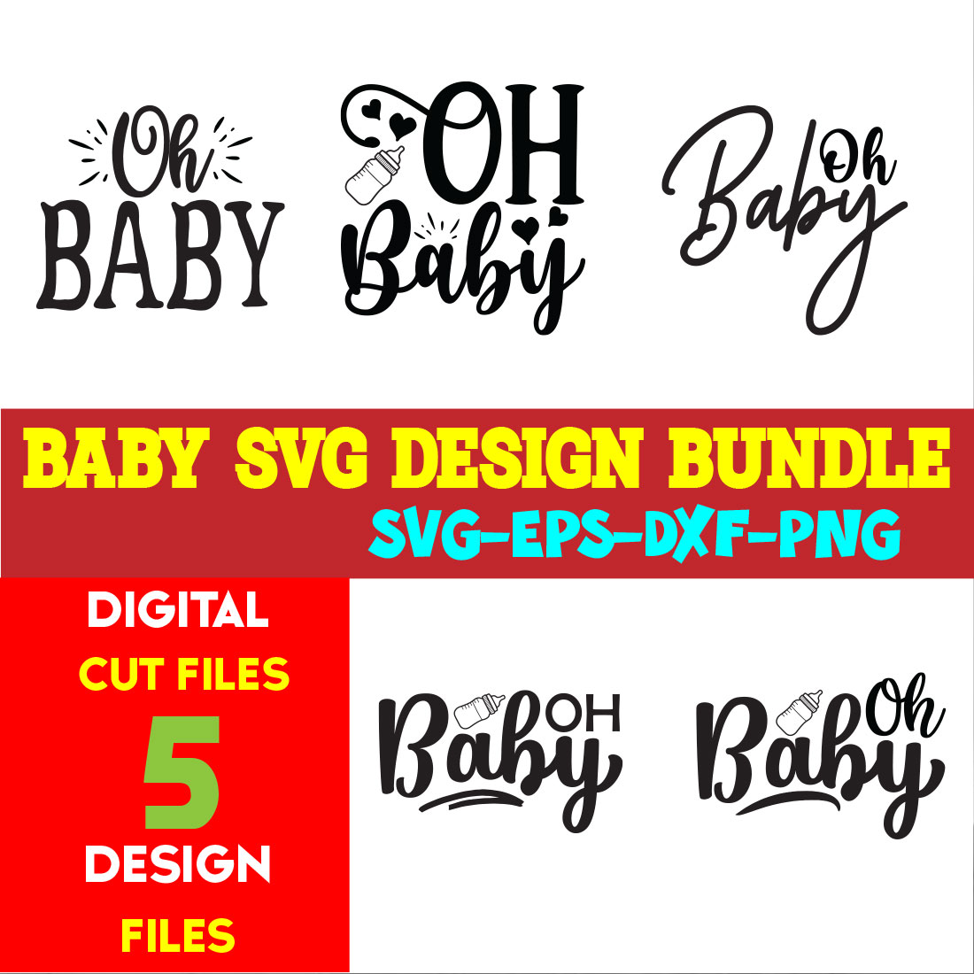 Baby T-shirt Design Bundle Volume-11 cover image.